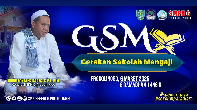 <center>GSM (GERAKAN SEKOLAH MENGAJI) | 6 RAMADHAN 1446 H/6 MARET 2025</center> video